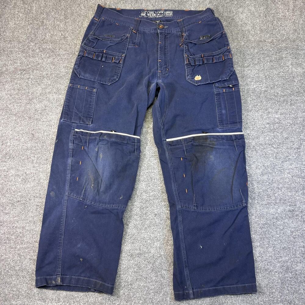 Kontra Pants Mens 36x30 Blue FR Cargo Flame Resistant Reflective Workwear